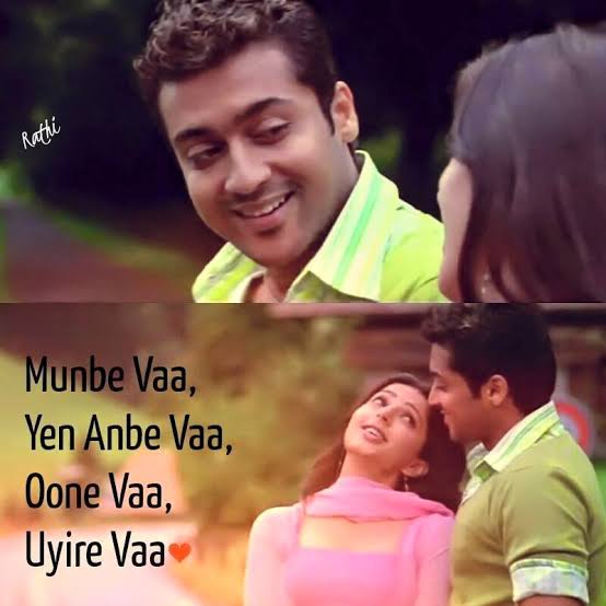 Munbe Vaa Lyrics – Sillunu Oru Kaadhal|Shreya Ghoshal and Naresh Iyer